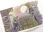 1989 Sweden 1000 Kronor Circulated Banknote Carl Xvi Gustaf S057
