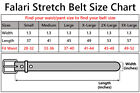 Falari Stretch Belt Canvas Fabric Woven Elastic Belt Silver Buckle 1005