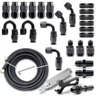 6an Ptfe Fuel Line Kit - Nylon Braided Hose For Ls Swap Efi E85 Injection 26ft