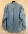 Vintage Disney Store Button-up Shirt Geen And Blue Plaid Flannel Size Med