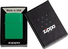 Zippo Grass Green Matte Logo Classic 48629zl