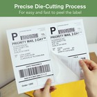 100 Sheets 200 Shipping Labels 5 5 X 8 5 Self Adhesive 2 Per Sheet Printable