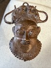 Mid-century Bronze Bamum Mask Monkeys Cameroon Grasslands  C 1955 Free Shipping