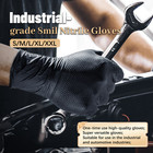 Heavy Duty 8mil Black Nitrile Gloves Diamond Textured Powder Free Industrial Xxl
