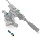Oil Slick Titanium Sram Matchmaker Brake   Shift Lever Hardware Kit By Terske
