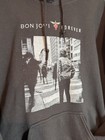 Bon Jovi Forever Hoodie Mens M Black 2024 Album Graphic Rock Band Pullover