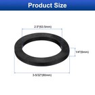 12pcs Nitrile Rubber Flat Washer Dn65 3 5 32  Od X2  1 2  Id X 1 4  Thick Black