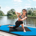 8  X 4  X 2  Pu Leather Tumbling Exercise Mat Folding Gymnastics Mat Yoga Gym