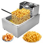 Commercial 6l Electric Deep Fryer 1700w Deep Fryer For Restaurant   Home