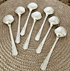 7 Vtg 1940 Desire Wm Rogers International Silverplate 6-7 8  Soupspoons Euc