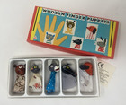 Vintaga Tofa Wooden Finger Puppets Made In Czechoslavakia Nos