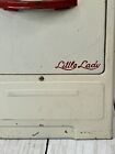 Vintage Tin Metal Child Play Kitchen Stove Oven Door Work Little Lady Imperfect