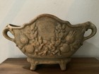 Antique French Cast Iron Jardiniere Outdoor Indoor Planter Garden Decor