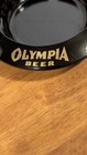 Vintage Olympia Beer Ashtray Black Advertising 4  Rare Gold Script New  Nos