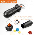 2 Packs Pill Keychain  Pill Case  Waterproof Pill Holder  Portable Pill Containe