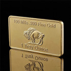 1 Oz - Gold Buffalo Bullion Bar   999 Fine 24k