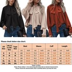 Women s Long Sleeve Blouse Crew Neck Puff Sleeves Holiday Elegant Shirts