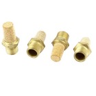 4pcs Pneumatic Muffler Filter Sintered Bronze 1 8 Pt Silencer Brass Mettle Air