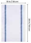 Blue Dish Towels  12 Pack - 15 X 25 Inches  100  Ring Spun Cotton Highly Abso   