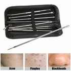 Acne Needle Blackhead Remover Pimple Blemish Comedone Extractor Tweezer Tool Kit