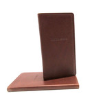 Soft Leather Address Book Personal Pocket Size 3x6  Graphic Image Brown