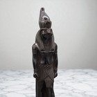 Rare Ancient Egyptian Antique Black Statue Large Of God Horus Falcon Egyptian Bc