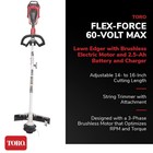 Toro 51836 Flex Force 60-volt Max Cordless String Trimmer With 2 5-ah Battery