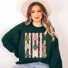 Cute Christmas  Holiday Preppy Festive Retro Xmas Sweatshirt Christmas Tree