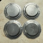 Wilton Armetale Rwp Pewter Queen Anne 7    Salad Plates Scalloped Set Of 4 Pa Usa