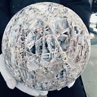 19 69lb Natural Zinc Ore Raw Stone Sphere Crystal Specimens Healing