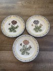 Oriental Accent Decorative Plates Raised Flower Butterfly 10 5    Set Of 3 Vintage