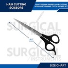 Hair Cutting Scissors Thinning Teeth Shears Set  Professional Barber German Grad