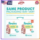 Pampers Sensitive Baby Wipes Unscented 18 Pack 1008 Total Count