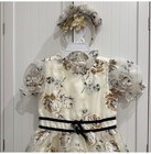 Janie And Jack Fancy Formal Organza  Dress With Matching Head Band 6