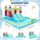 15x11 Ft  Inflatable Bounce House Castle House For Backyard   Party W  Blower