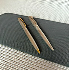Parker 75 Sterling Silver Cisele Ballpoint   Pencil Set Usa  Excellent Cond