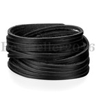 Punk Wide Leather Belt Wrap Bracelet Biker Mens Adjustable Wristband Bangle Cuff