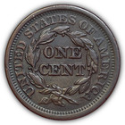 1851 N-2 R-1 State B Braided Hair Large Cent Almost Uncirculated Au Coin  21900
