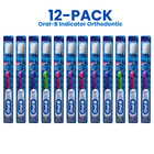 12-pk Oral-b Indicator Orthodontic Ergo Grip Manual Toothbrush 35 Soft Bristles