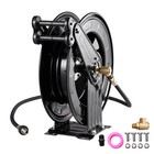 High Pressure Washer Hose Reel For Water air oil  3 8  X 50 Ft Steel Dual Arm