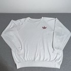 Vintage 80s Adidas Trefoil Embroidered Logo Crewneck Sweatshirt Size Xxl