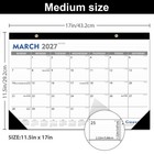 Desk Calendar 2026-2027 - 19 Monthly Desktop Calendar 17  X 11 5  Medium Size   