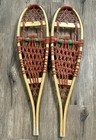 Iverson Seek Wilderness  Snowshoes 7x30 Wood leather Style - Excellent Condition