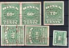 Us Revenue Stamps- Small Group Of Wine Stamps  c808 