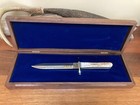 Buck Knife - Vintage Gold Etch  geronimo  Dagger  Walnut Case Serialized  rare 