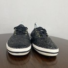 Keds Kate Spade Shoes Women s 7 5 Black Glitter Lace Up Flat Sneaker Low Wf52882