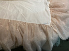 Pottery Barn Shimmer Tulle Crib Skirt Blush Pink Sequin Emily Meritt