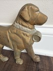 St  Bernard Doorstop Cast Iron Right Facing
