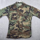 Us Army Jacket Mens Medium Long Temperate Weather Woodland Camo Combat Coat