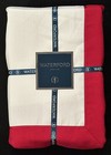 New Waterford Tablecloth 70 X 104 Crystal White With Red Trim Border Co  Luxury